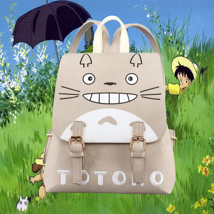 Whimsical Totoro & Chopper Anime Backpack