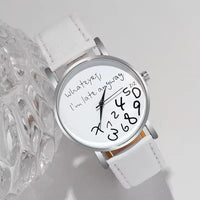 Whatever I'm Late Anyway Jumbled Numeric Watch
