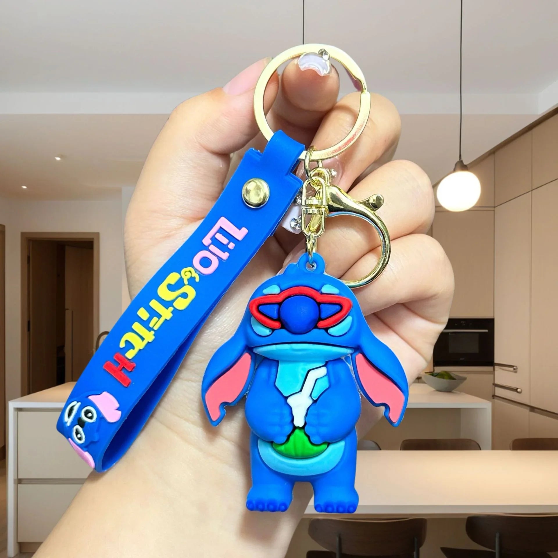 Stitch Summer Time 3D Keychain