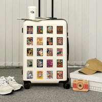 Vintage Americana & Retro European Mini Poster Pack (60 Pcs)