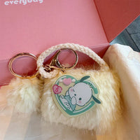 Sanrio Fluffy Charm Coin Purse
