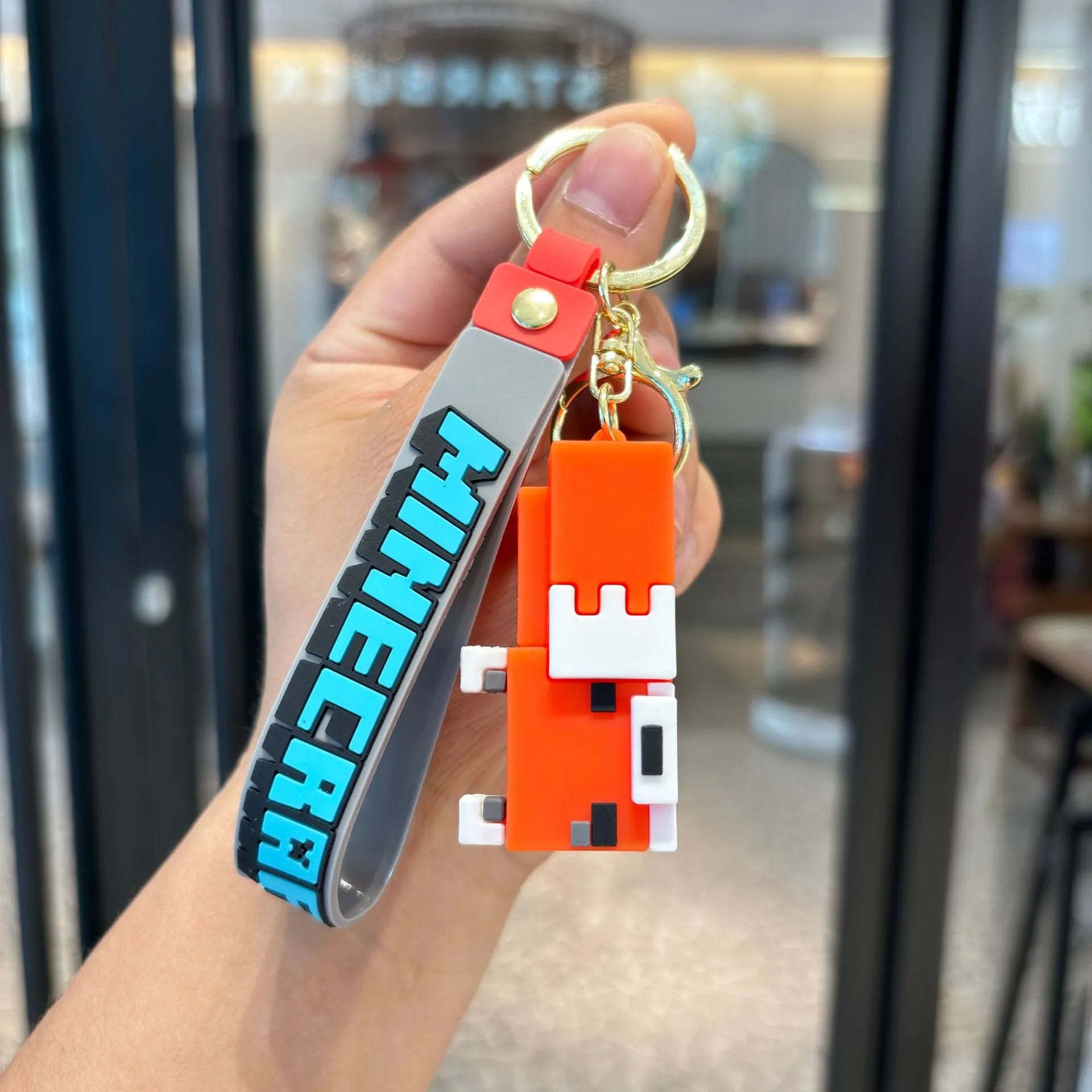 Minecraft Pixel Style Keychain