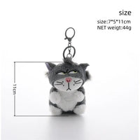 Lucifer Cat Impatient Grumps Keychain