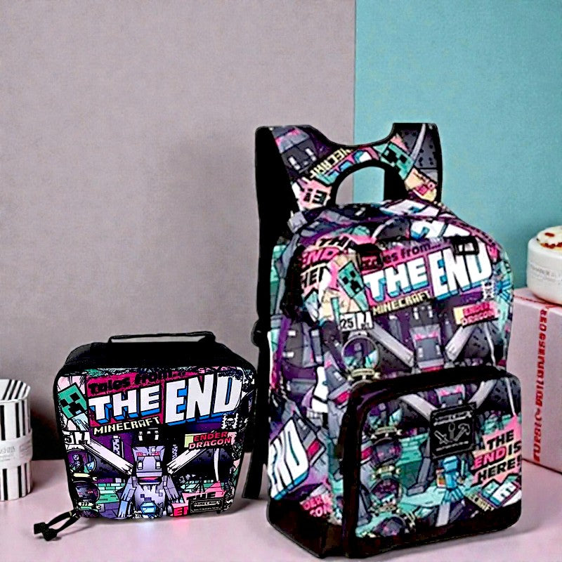 Minecraft Ender Dragon 3-Piece Backpack Set