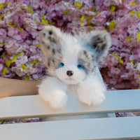 Realistic Border Collie Wearable Plush Backpack