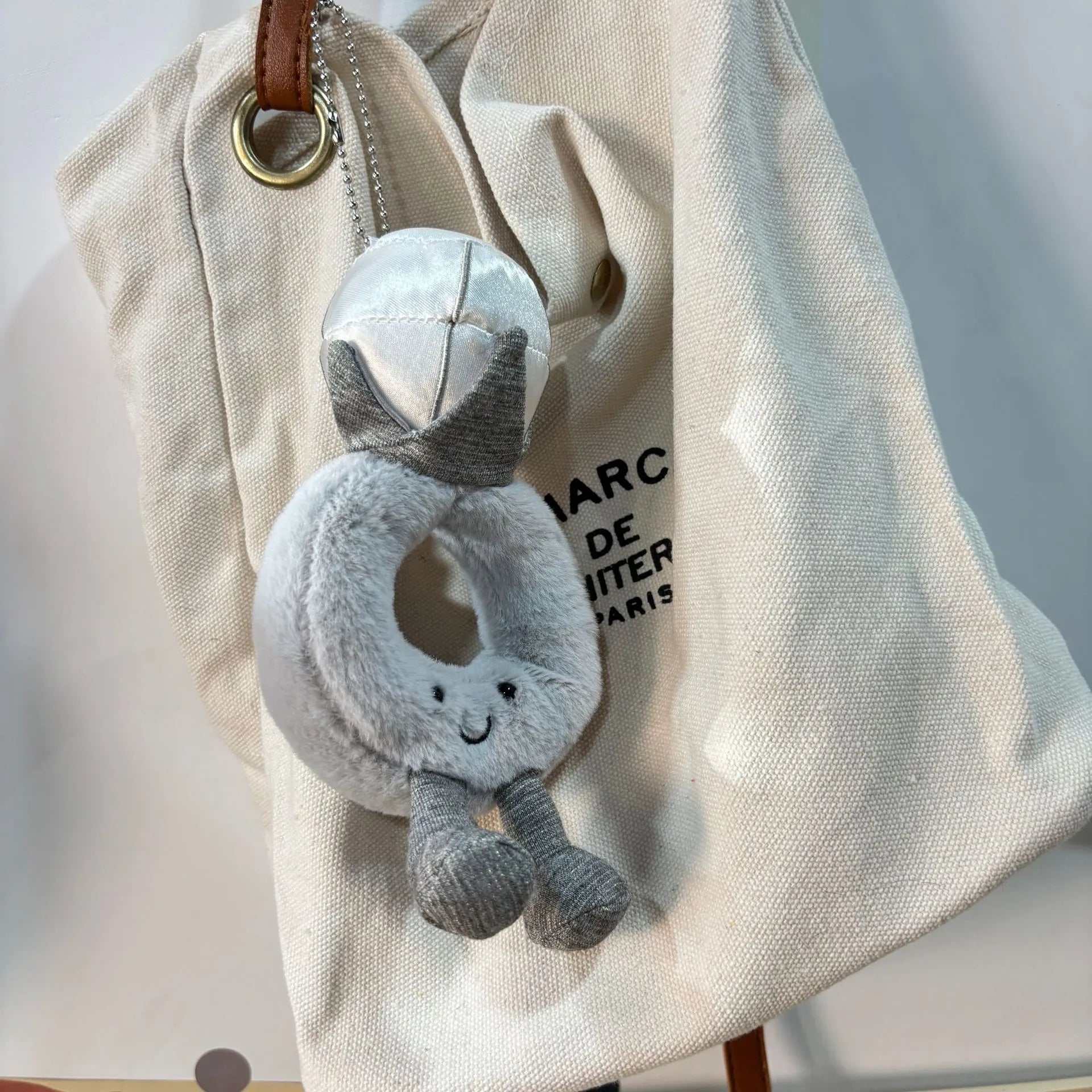 JC Solitaire Diamond Ring Amuseable Plush Keychain