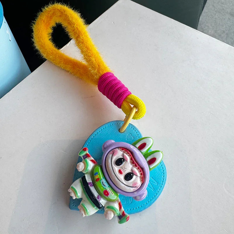 Labubu Cosplay Heart Keychain