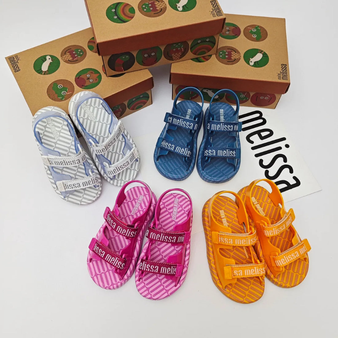Mini Melissa Sweet-Scented Velcro Jelly Sandals