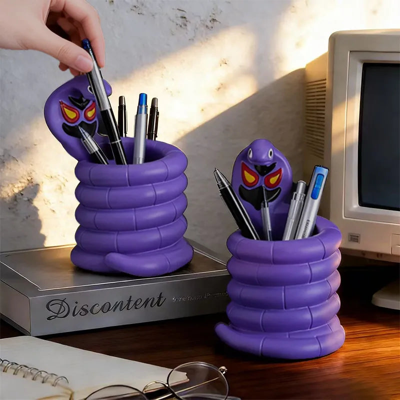 Pokemon Arbok Coiled Cobra Desktop Pen Holder