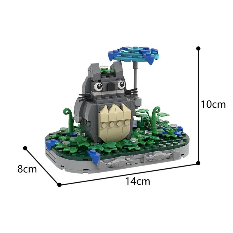 MOC-61784 My Neighbor Totoro Rain Scene Building Blocks
