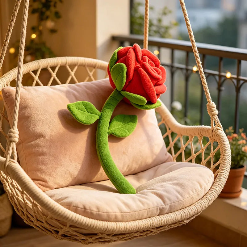 Love Blossoms Long-Stem Plush Rose