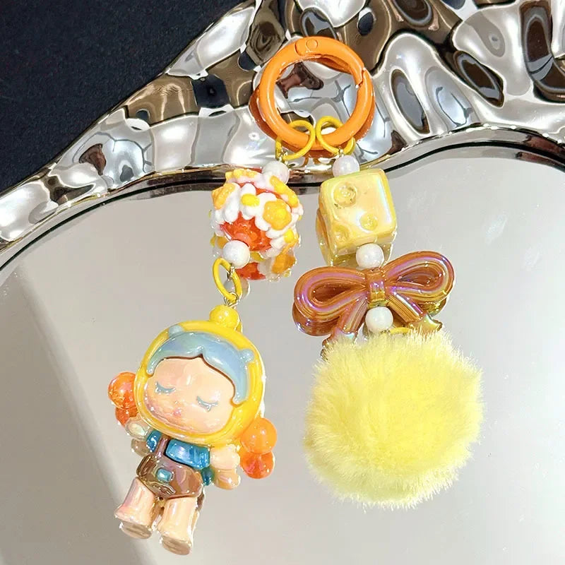 Skullpanda Puffy Punk 3D Keychain
