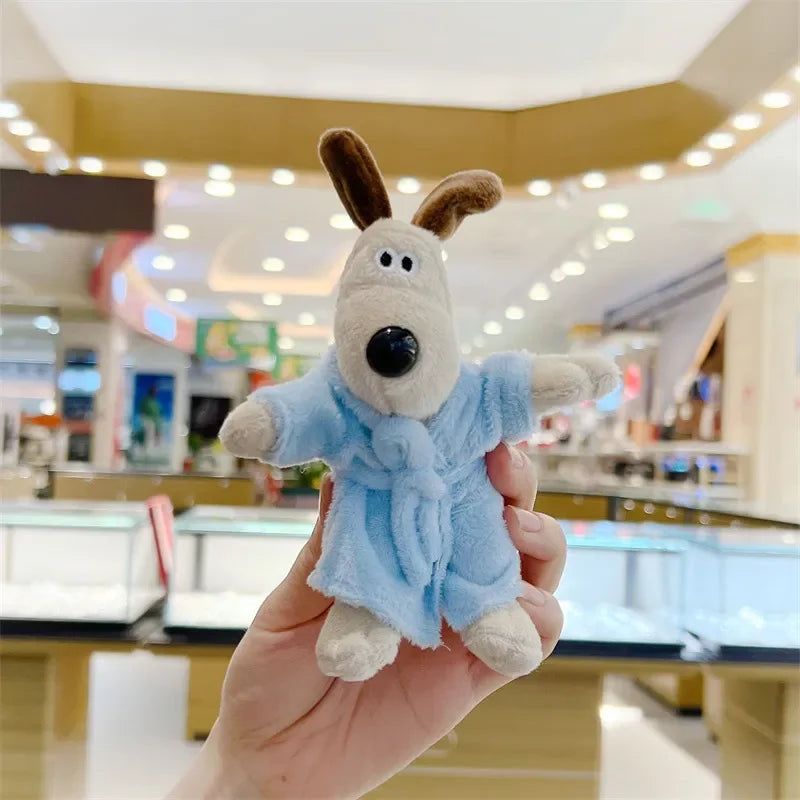 Gromit Genius Bathrobe Plush Keychain