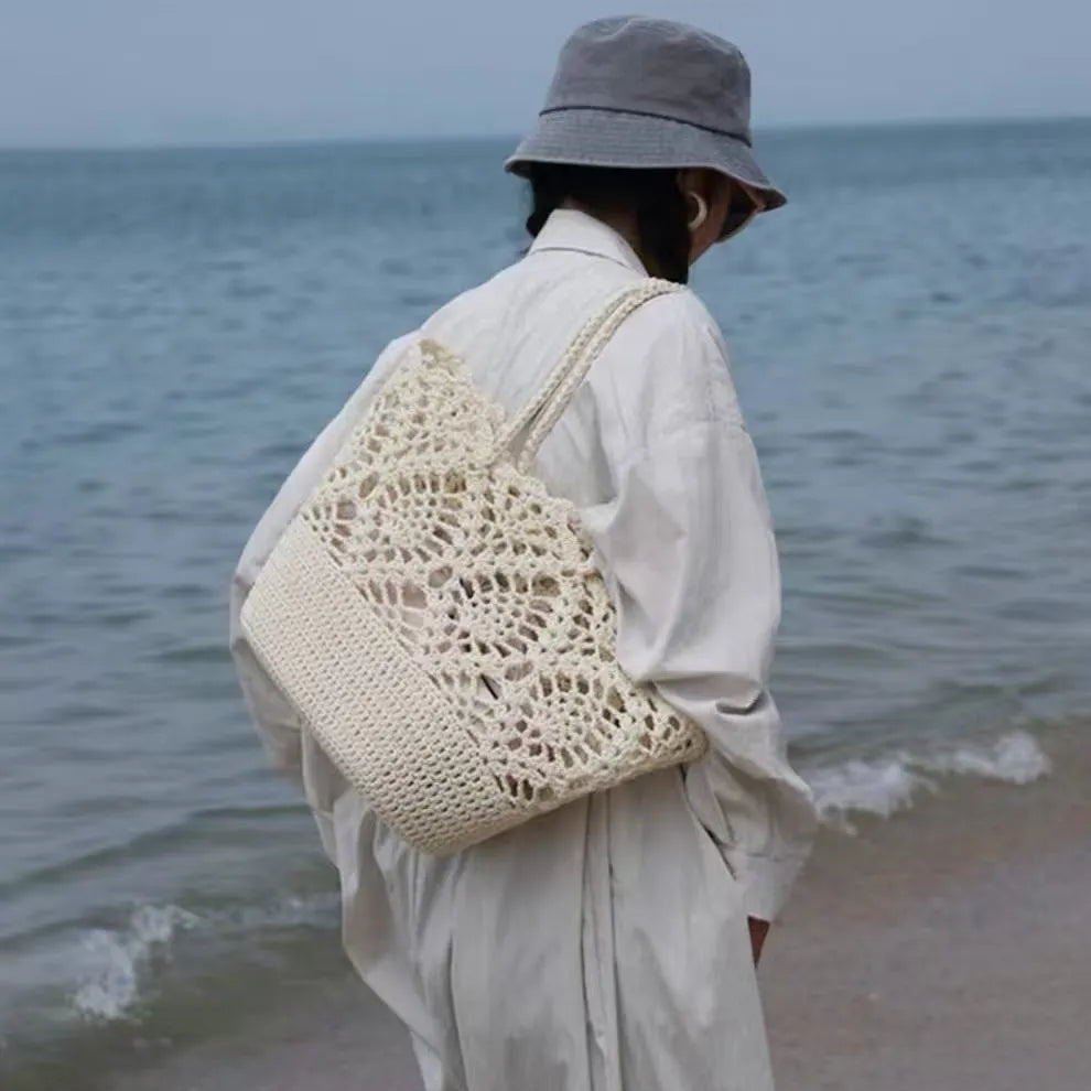 Cottagecore Crochet Premium Tote Bag
