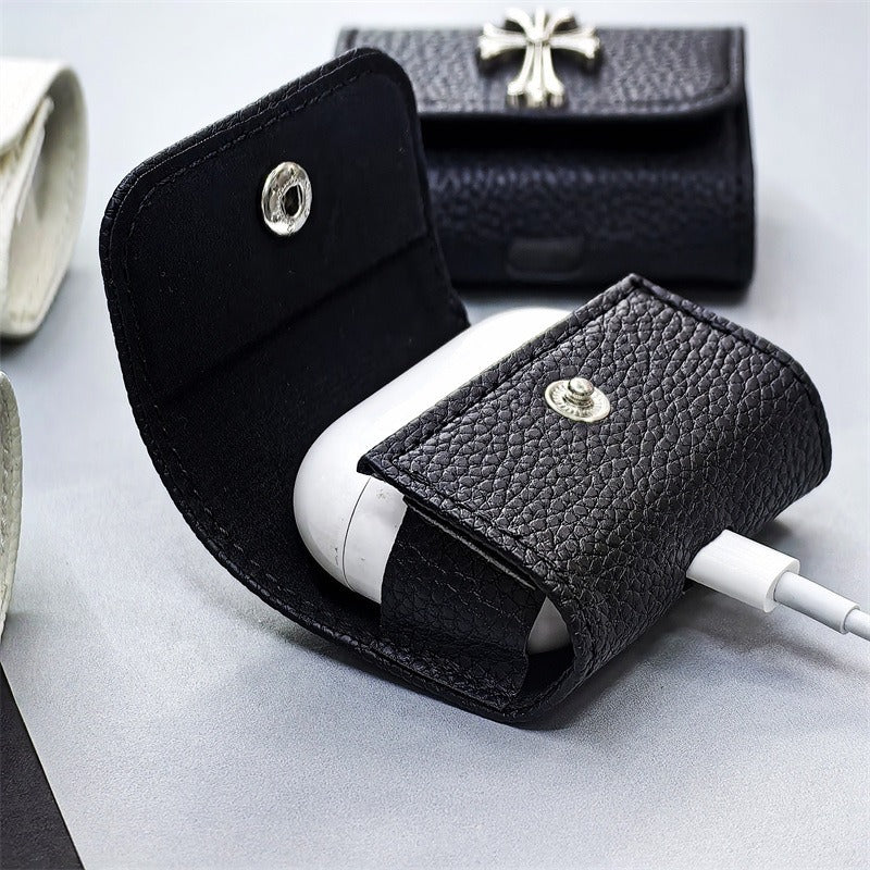 ChromeH Style Pebble Leather Case (For AirPods)