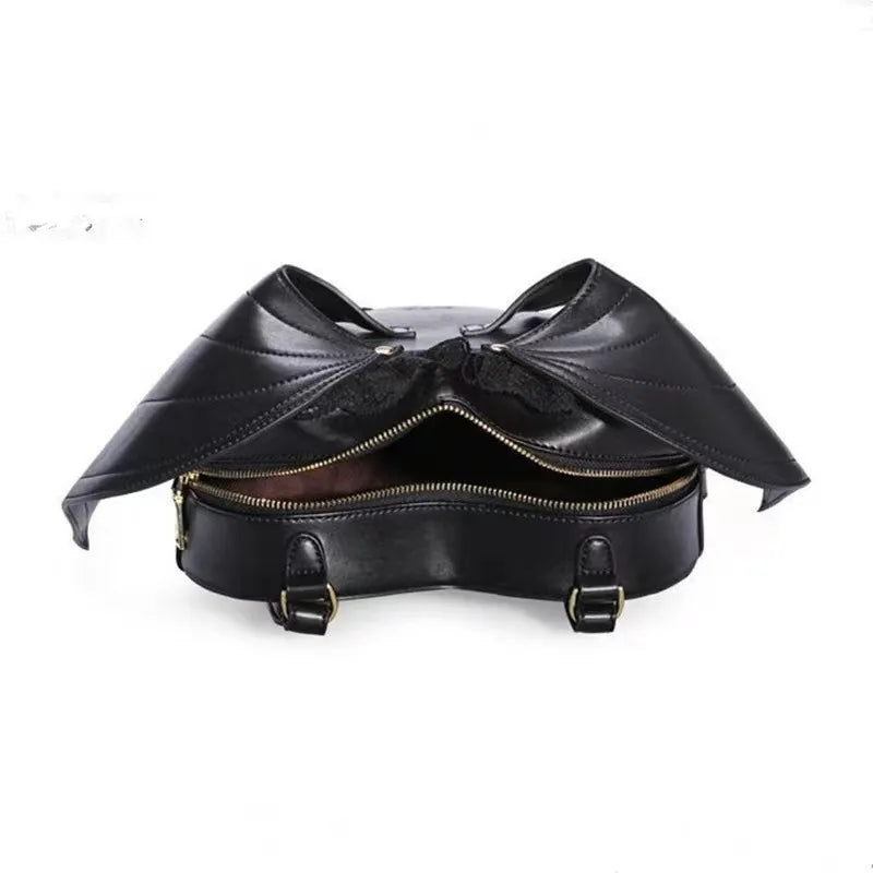 Nocturnia Harajuku Goth Bat-Wing Heart Bag