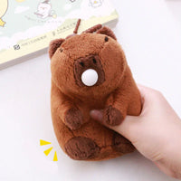 Capybara Bubble Blow Plush Keychain