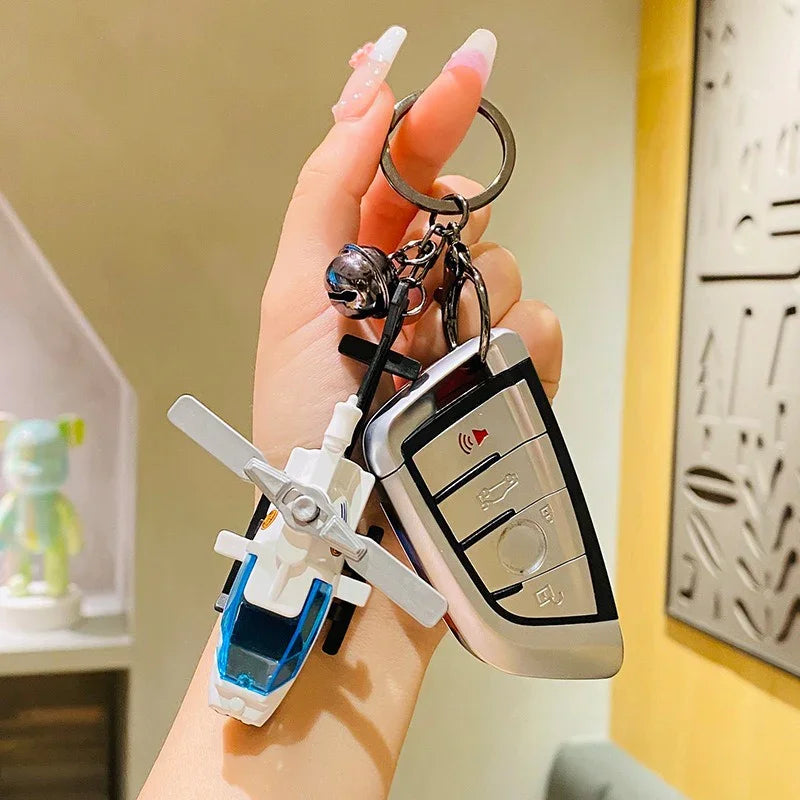 Soaring Mini Helicopter Keychain