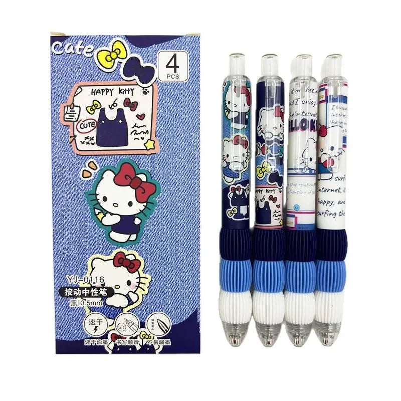 Hello Kitty Cushion Grip Gel Pen (Set of 4)