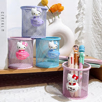 Hello Kitty Teacup Charm Pastel Wire Mesh Organizer