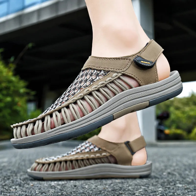 TrekWeave Men's Roman Woven Beach Sandals