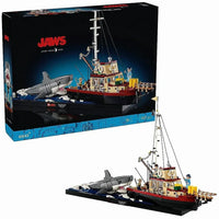 Jaws Shark and Boat Building Blocks (1497 Pcs)