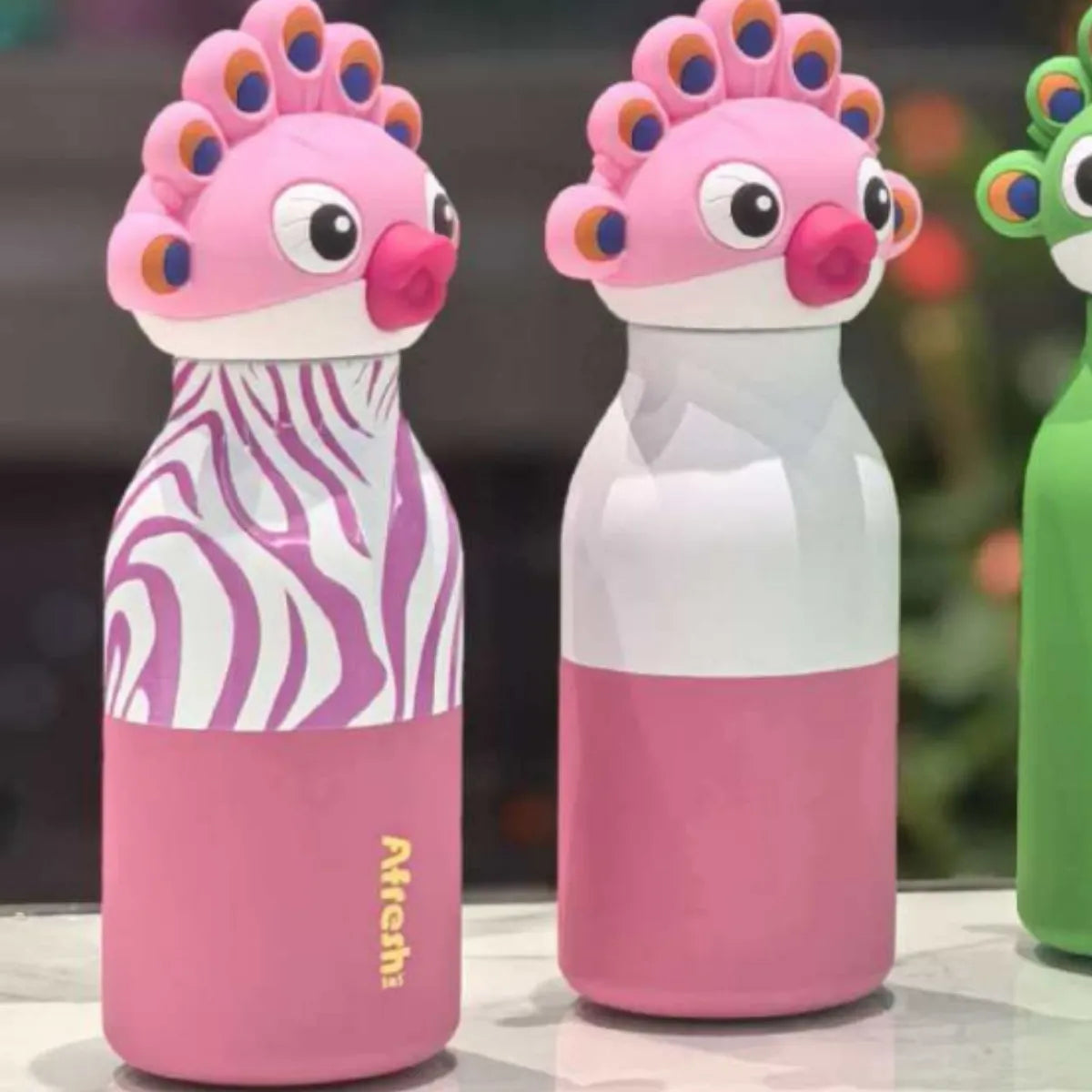 Afresh 365 3D Animal Head Double-Wall Insulated Bottle