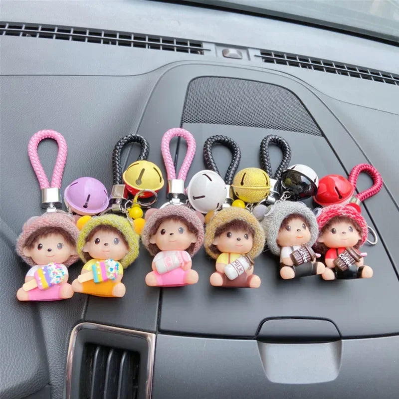 Monchhichi Munchies Bell Keychain