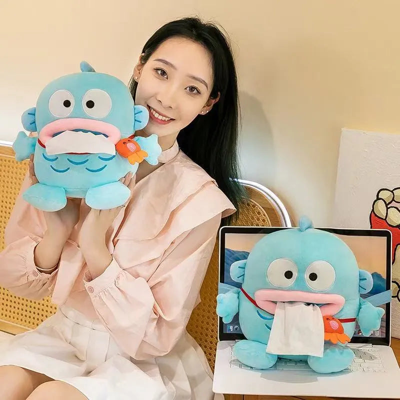 Kawaii Hangyodon Premium Plush Tissue Doll