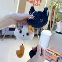 Stretchy Tail Cat Plush Keychain