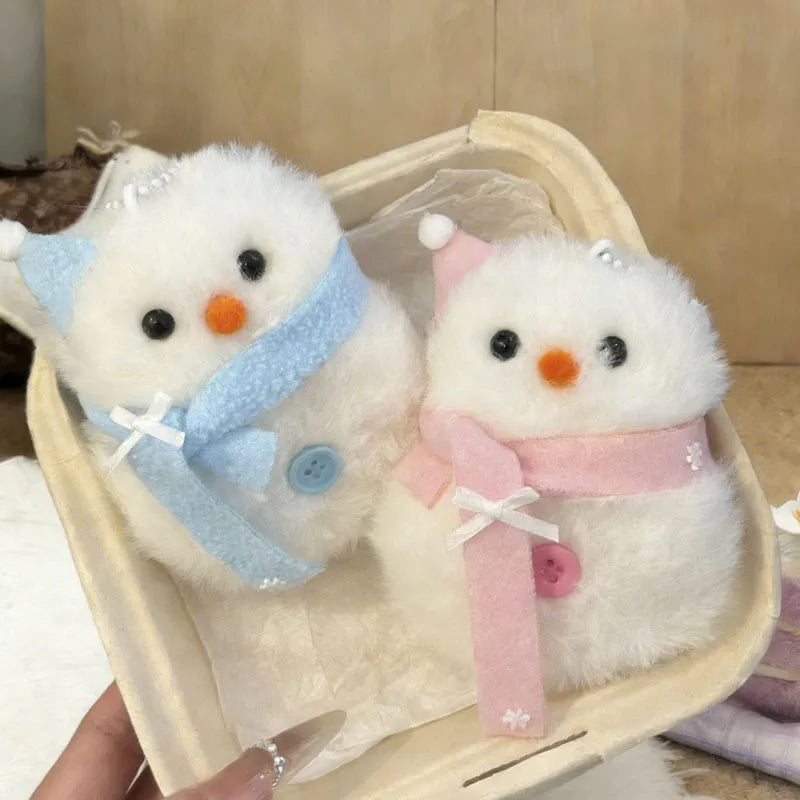 Frosty Fluff Snowman Plush Keychain