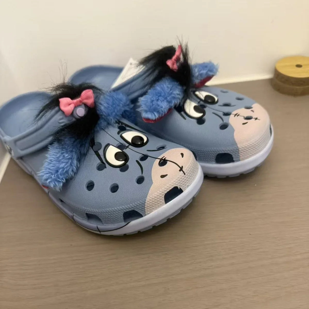 Eeyore Fuzzy Ears Comfy Clogs