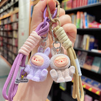 Labuboo Happy Squat Lanyard Keychain