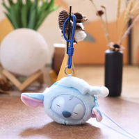 Stitch Big Head Eat Before Sleep Keychain