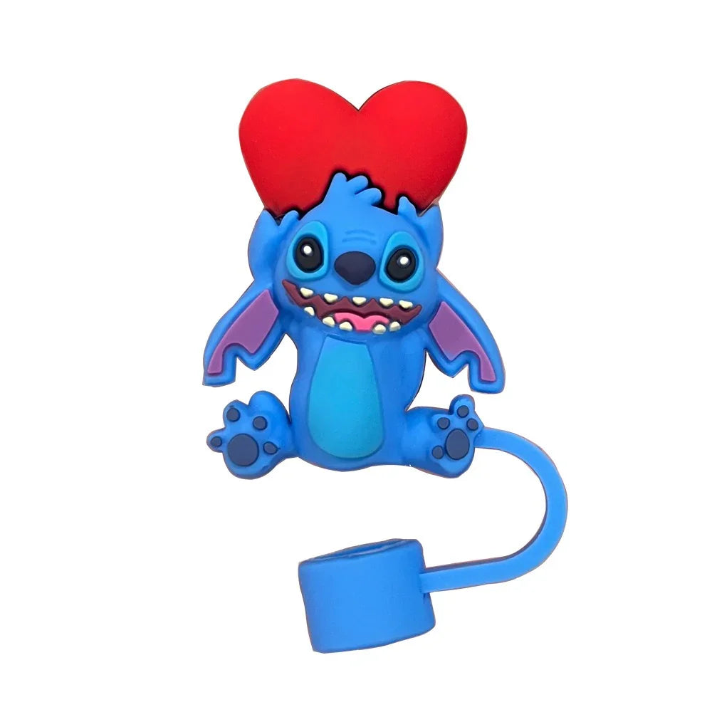 Cute Stitch Tumbler Straw Cap