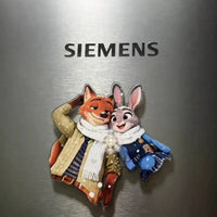 Zootopia Nick & Judy Acrylic Refrigerator Magnets