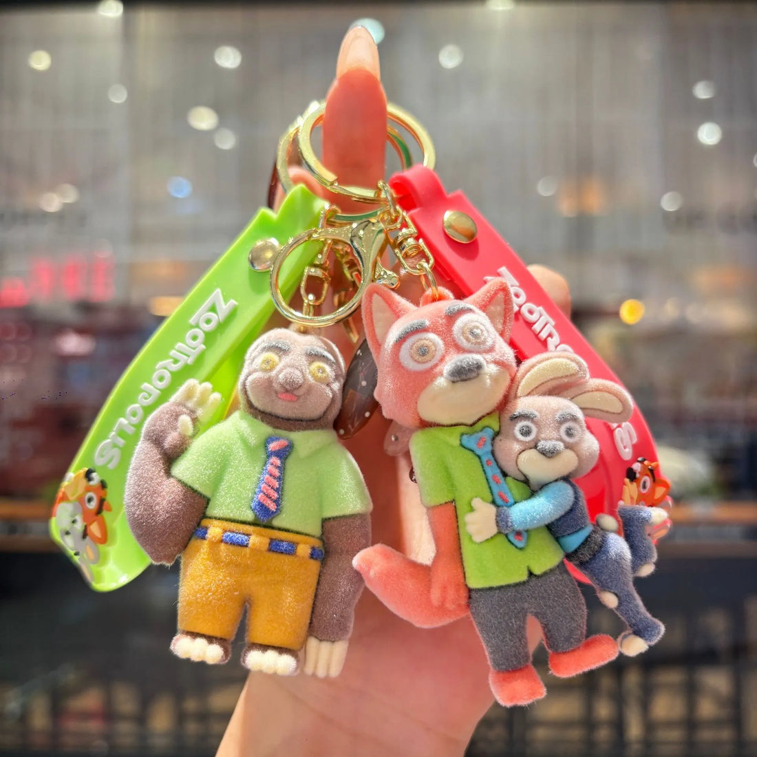 Zootopia Velvet Vibes Flocked Keychain