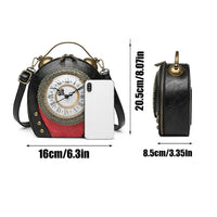 Steampunk Dial Premium Clock Novelty Handbag