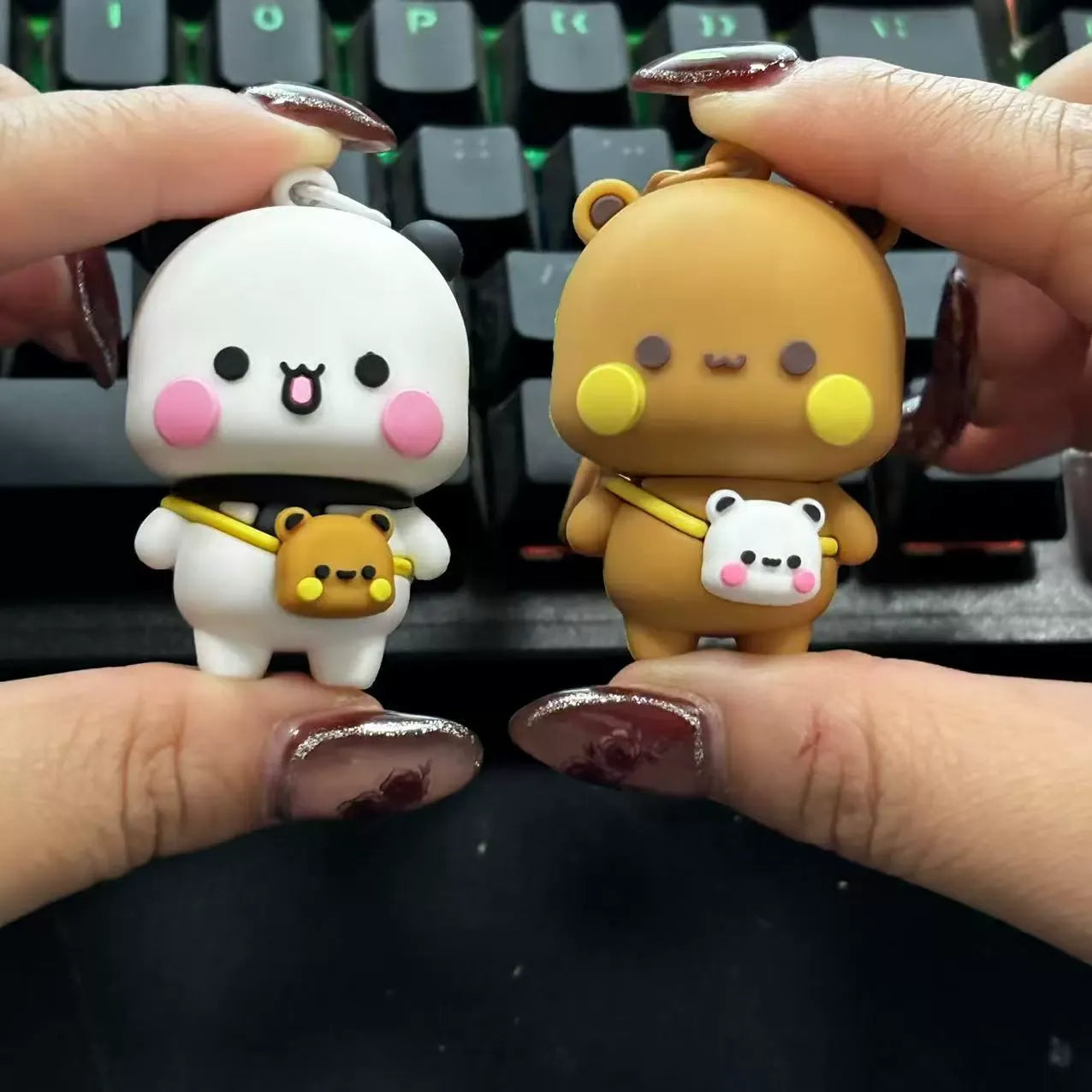 Adventurous Bubu Dudu Couple Keychain