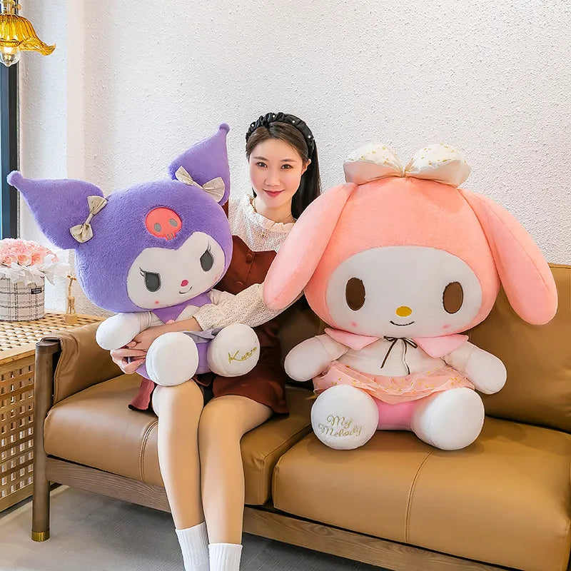 Kuromi & Melody Platinum Plushies (30 cm)