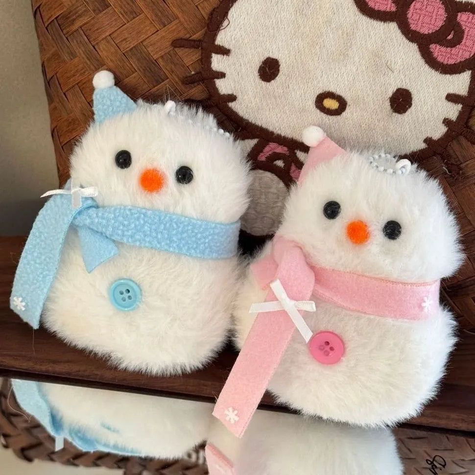 Frosty Fluff Snowman Plush Keychain