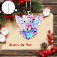 Hello KT Crystal Love Keychain