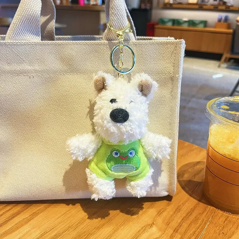 West Highland Pup Dress-up Plush Keychain