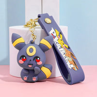 Pokemon Eeveelutions Chibi 3D Silicone Keychain