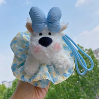 West Highland Puppy Charm Plush Keychain