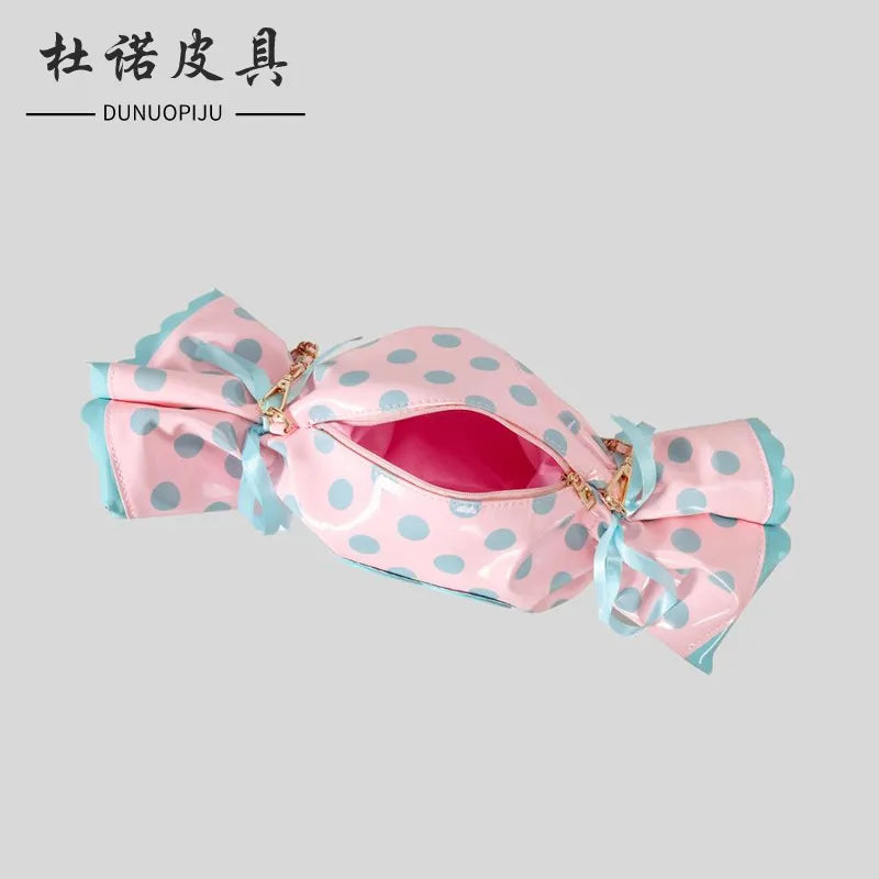 Berry-Sweet Bonbon Twist Candy-Shaped Bag