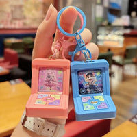 Mini Retro Arcade Fingertip Dance Machine Keychain