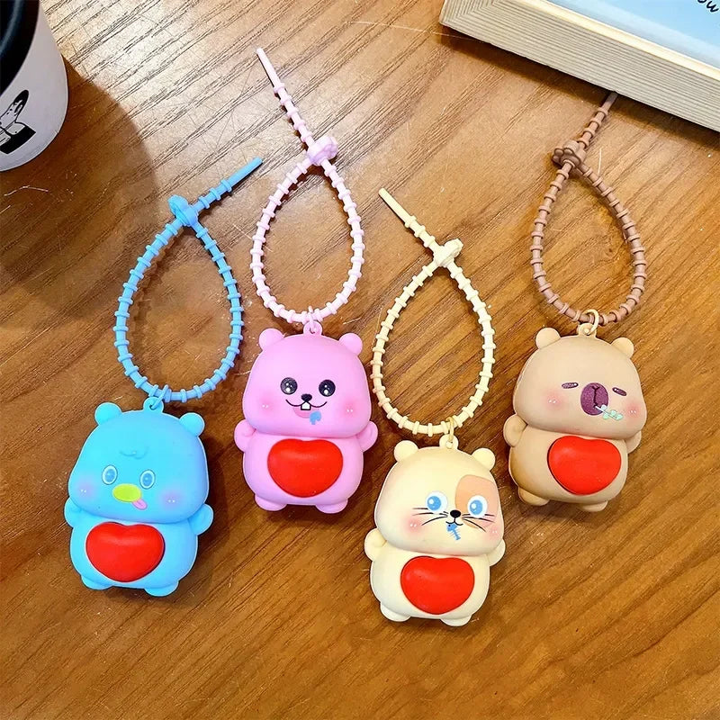 Heartfelt Critter Crew Keychain