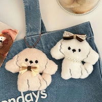 Posh Poodle Pup Plush Keychain