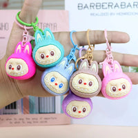 Mega Head Labubu Silicone Keychain
